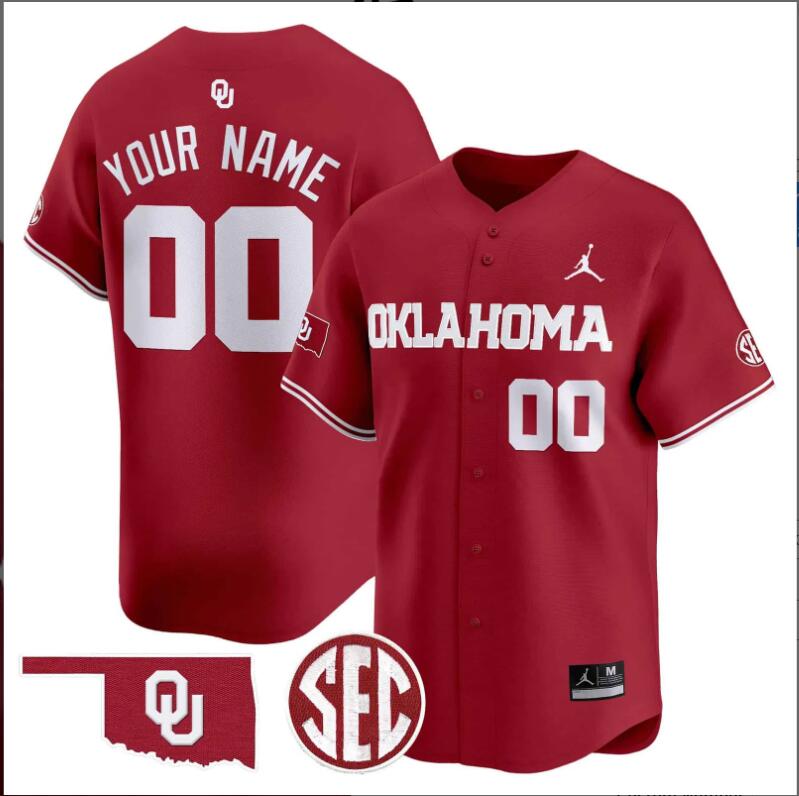 Men Oklahoma Sooners 2024 Vapor Premier custom Limited NCAA jerseys